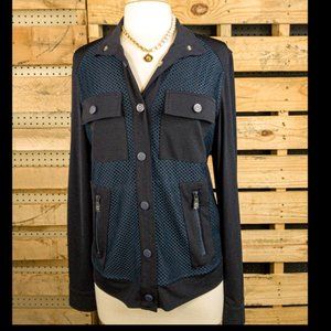 Anatomie Navy Mesh Utility Jacket